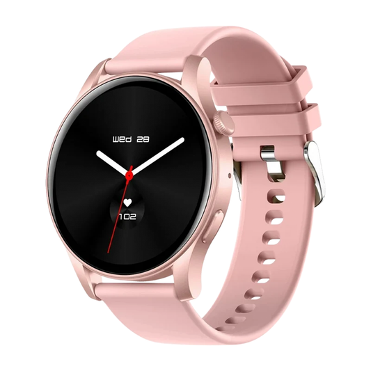 Round Smartwatch Bluetooth Waterproof With Call And Health Functions